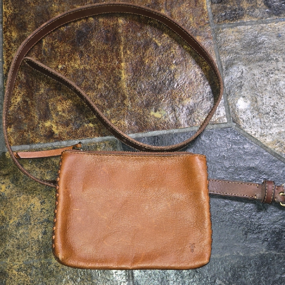 Frye Brown Leather Womens Belt Bag